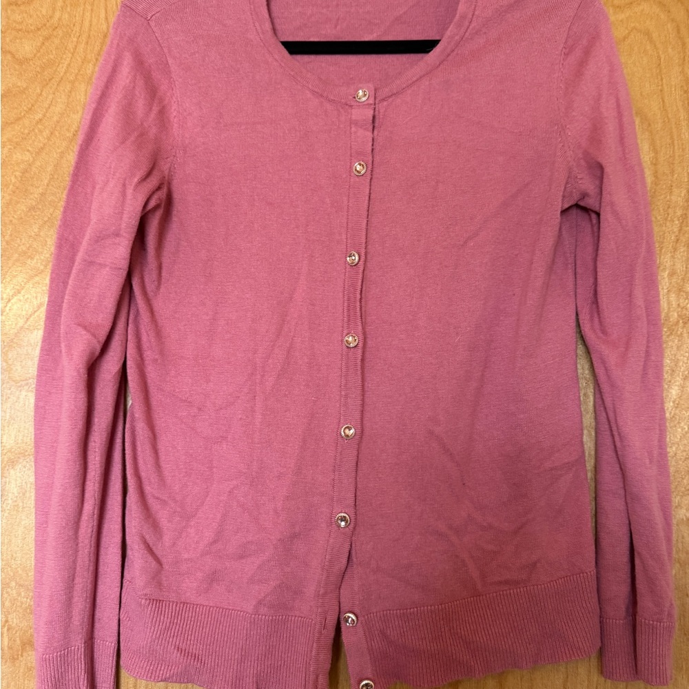 Women's Pink Cardigan Sweater